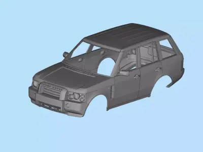 3D printed RC bodies Land Rover Range Rover 2005 3D print model
