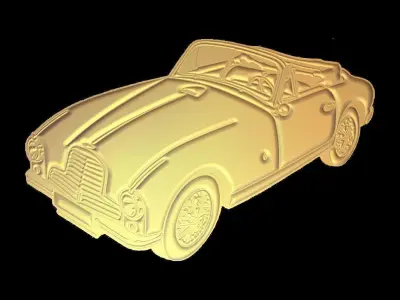 Aston Martin for Embossing Hot Foil Technique for CNC 3D Router 3D print model