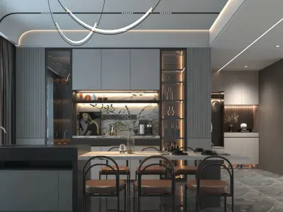 Modern Interior Design 08 3D model