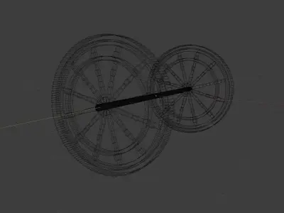 Wheels Old time 3D model