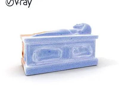 Ancient Egyptian Sarcophagus Model Pack Low-poly 3D model