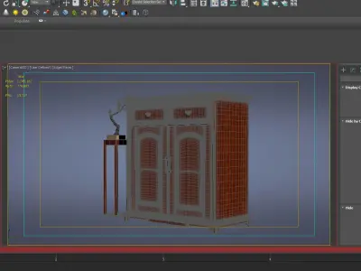 cabinet cabinet wardrobe sofa bed table bookshelve 3D model