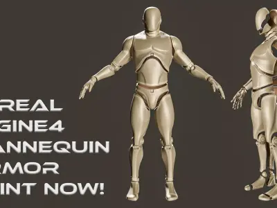 UE4 Mannequin 3D Printable Model 3D print model