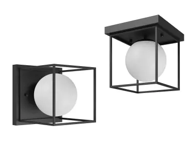 732617 Gabbia Lightstar Sconce or Ceiling chandelier 3D model