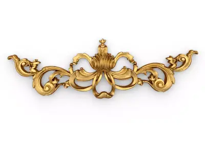 Classic decor ornament carved 75 3D model
