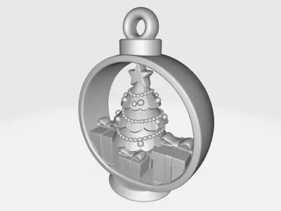 Christmas Ornament Holiday Tree Layered Christmas Decoration 3D print model
