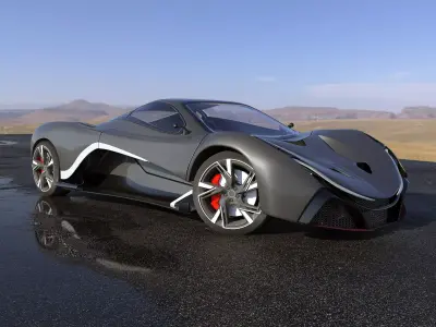 Aurelio Supper electric car 3D print model