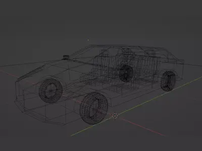 3D Car Simple 2 Low-poly 3D model