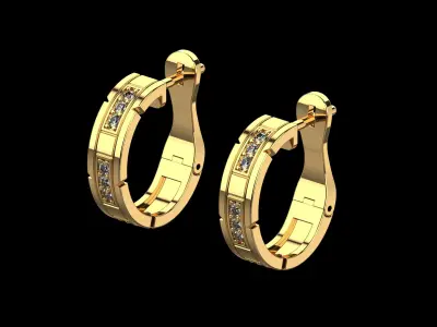 Cartier Earrings N234 3D print model