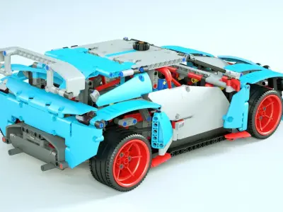 LEGO Rally Car 3D model