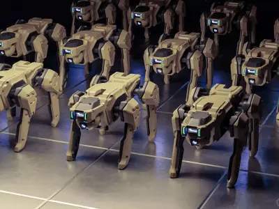 Robot dog Articulated 3D Print Free 3D print model