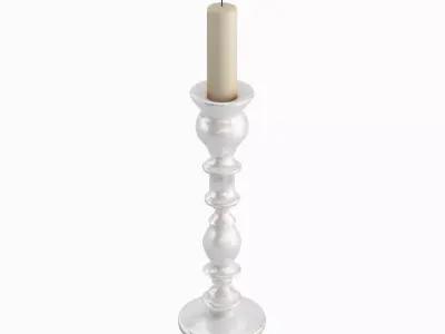 Elegant Candlestick 03 Low-poly 3D model