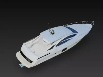 Modern Sport Motor Yacht Cabin Cruiser 3D Model 3D print model