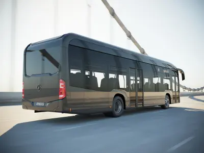 German luxury street bus 3D model