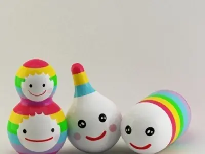 Bathroom  toys 3D model