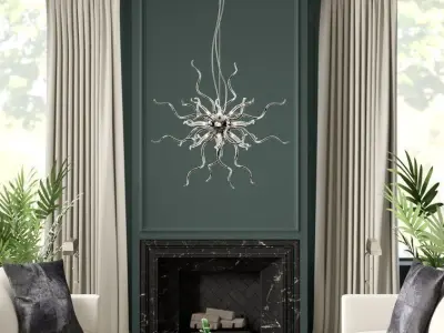 Finnley Light Sputnik Sphere Chandelier 3D model