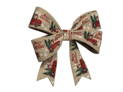 Christmas Bow Ribbon 86 Low-poly 3D model