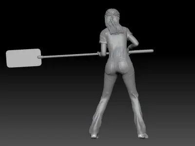 SEXY GIRL F1 PIT STOP 4 3D print model