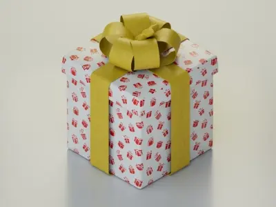 Gift Box Free 3D model