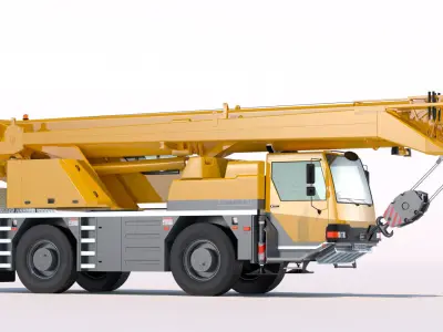 Mobile Crane Liebherr LTM 1040 2 1 3D model