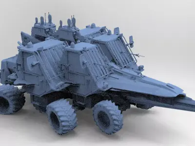 Space Truck 3 planet climber 3D model