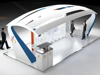 Stand for medical event 3D model