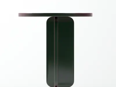 Abstract Purple-Green Side Table Free 3D model