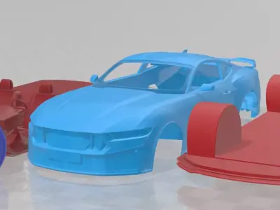 Mustang Dark Horse 2024  - 3D Printable Car 3D print model