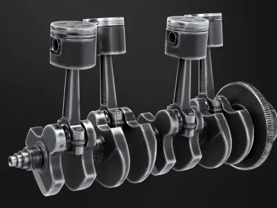 Engine Components 3D model