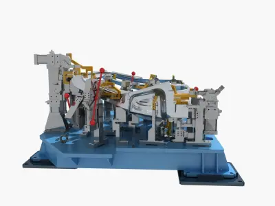  Industrial Equipment 38-Car Side Panel Outer Welding Fixture 3D model