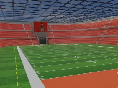 Cleveland Browns - American Football Stadium Low-poly 3D model
