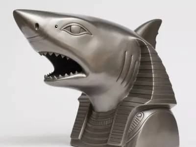 shark 3D print model