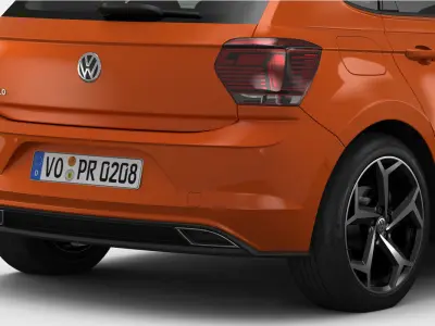 Volkswagen Polo R-Line 2018 3D model