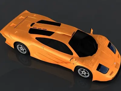 mclaren f1 Low-poly 3D model