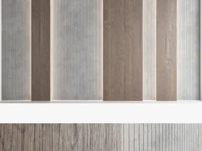 Decorative wall panel set 72 3D model