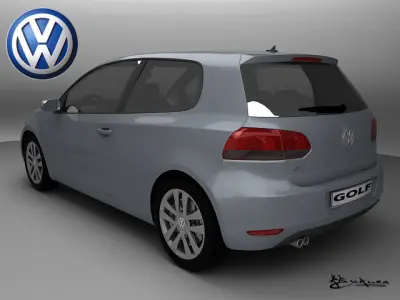 Volkswagen Golf VI Pack1 3D model