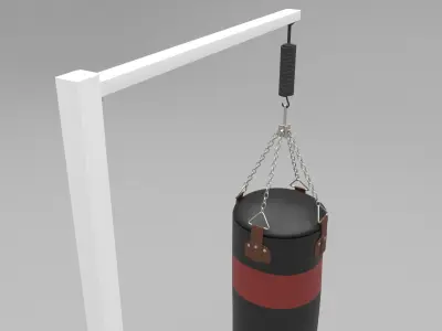 Boxing Sandbag Low-poly 3D model