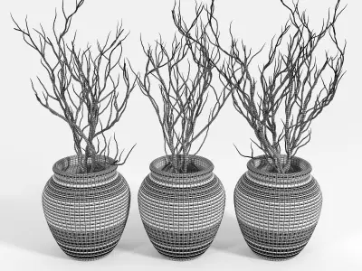 Axl Cement Pot 2 3D model