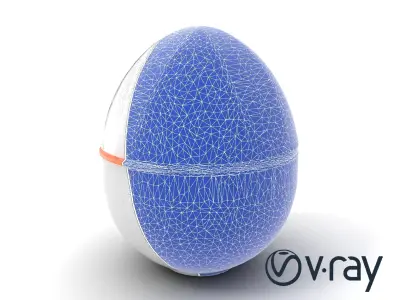 Futuristic Remote-Controlled Vibro Egg model pack Low-poly 3D model