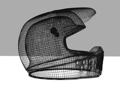 Motorcycle Helmet 3D model