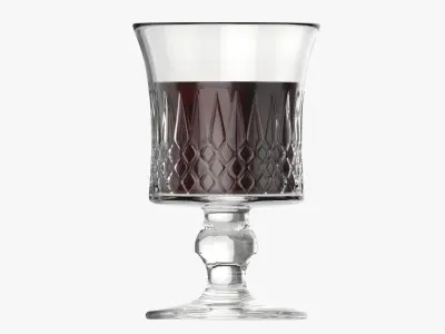 Glass goblet 01 3D model