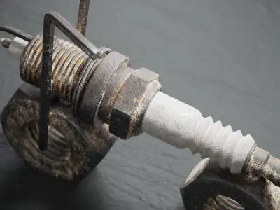 IgnitiBike Ignition plug art 3D model