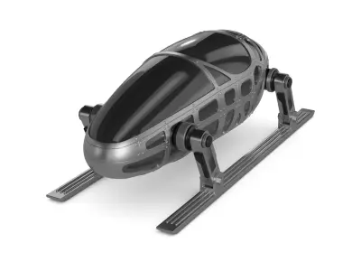 Skeleton Sled 3D model