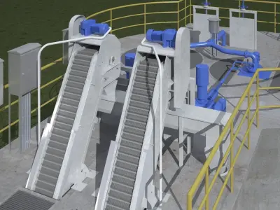 Wastewater Treatment Facility 3D model