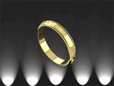 Lucky ring Free 3D print model