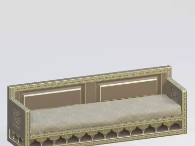 Moroccan sofa 3D model