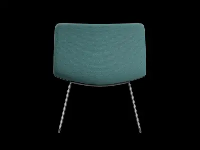 PATO LOUNGE SLEDGE-MODEL 4372 Chrome v-01 Low-poly 3D model