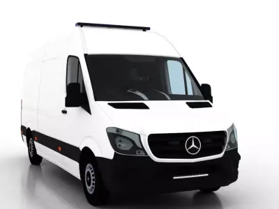 Mercedes Benz Sprinter L2H2 2015 Ambulance UK 3D model