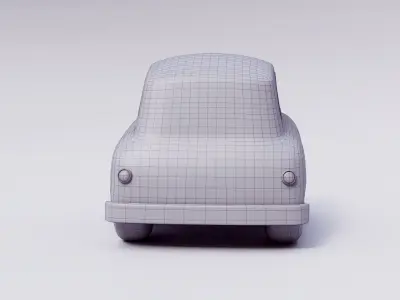 Cartoon Mini Car 1 3D print model