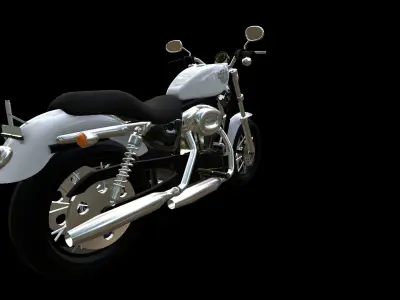 Harley Davidson Xlh 53c REMAKE 3D model